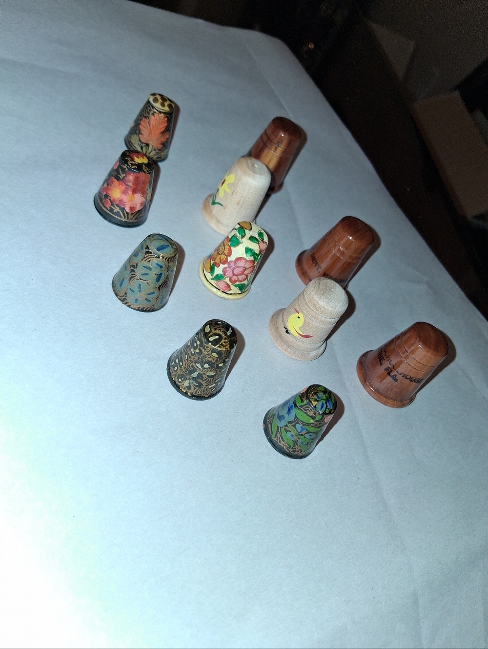 Vintage Wooden Thimble Bundle - Picture 9 of 15